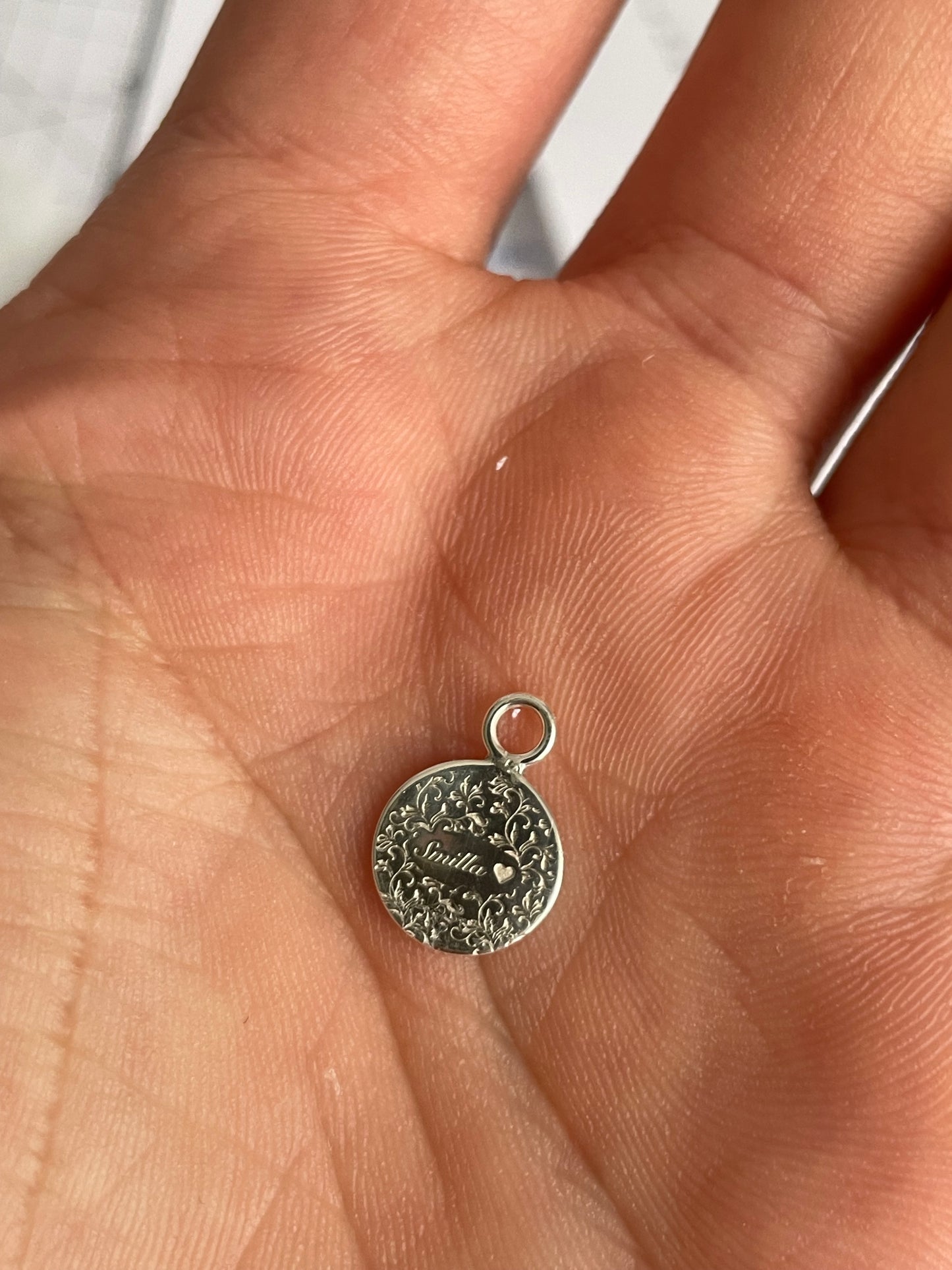 Personalisierbare Sterling Silberanhänger